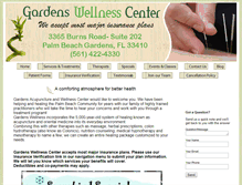 Tablet Screenshot of gardenswellness.com